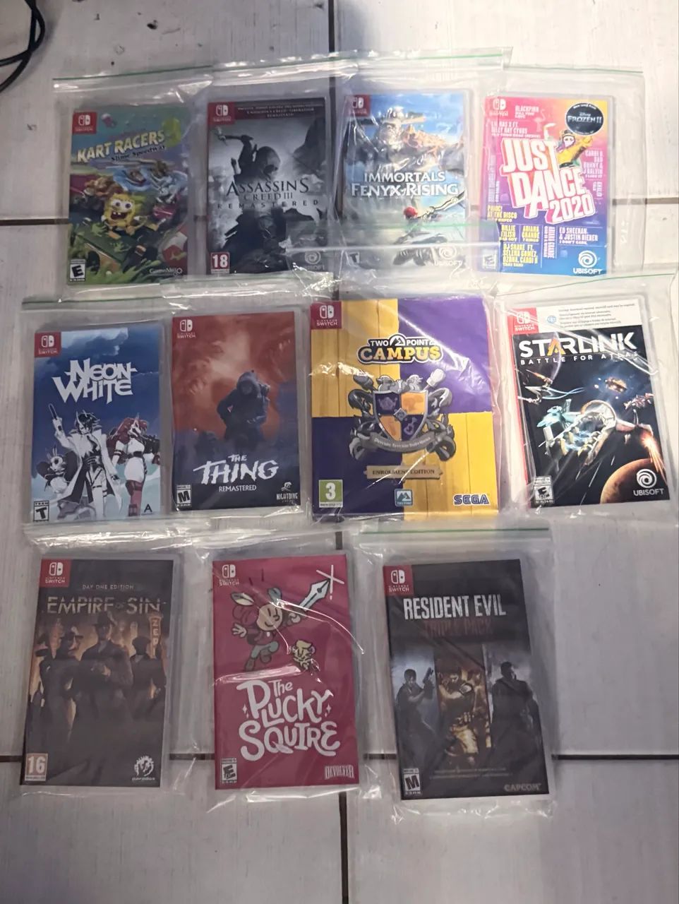 Kit jogos de switch 
