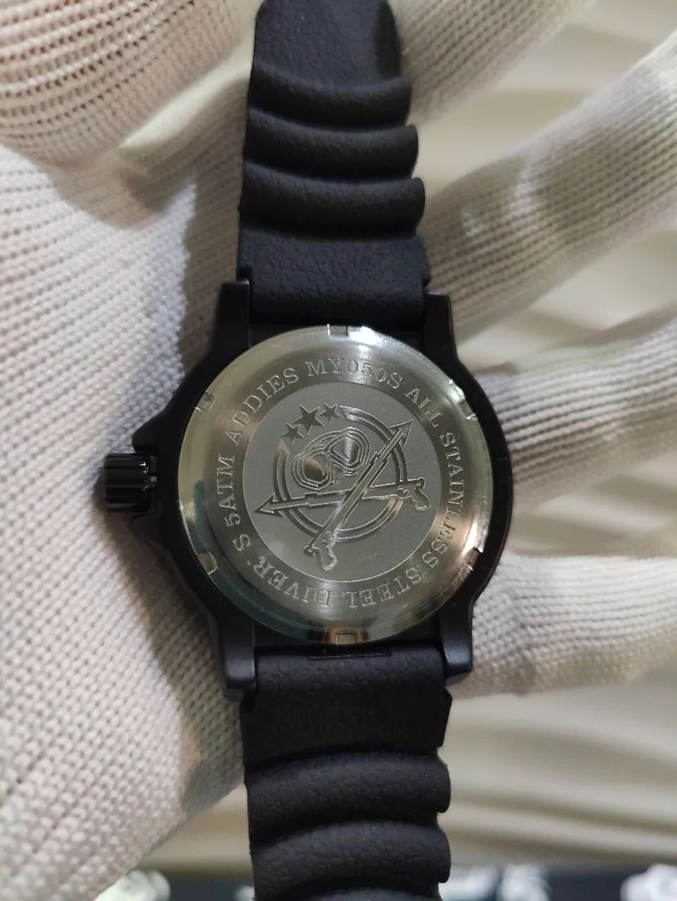 OFERTA: Relógio Addies Dive MY-050 laranja  - Foto 4