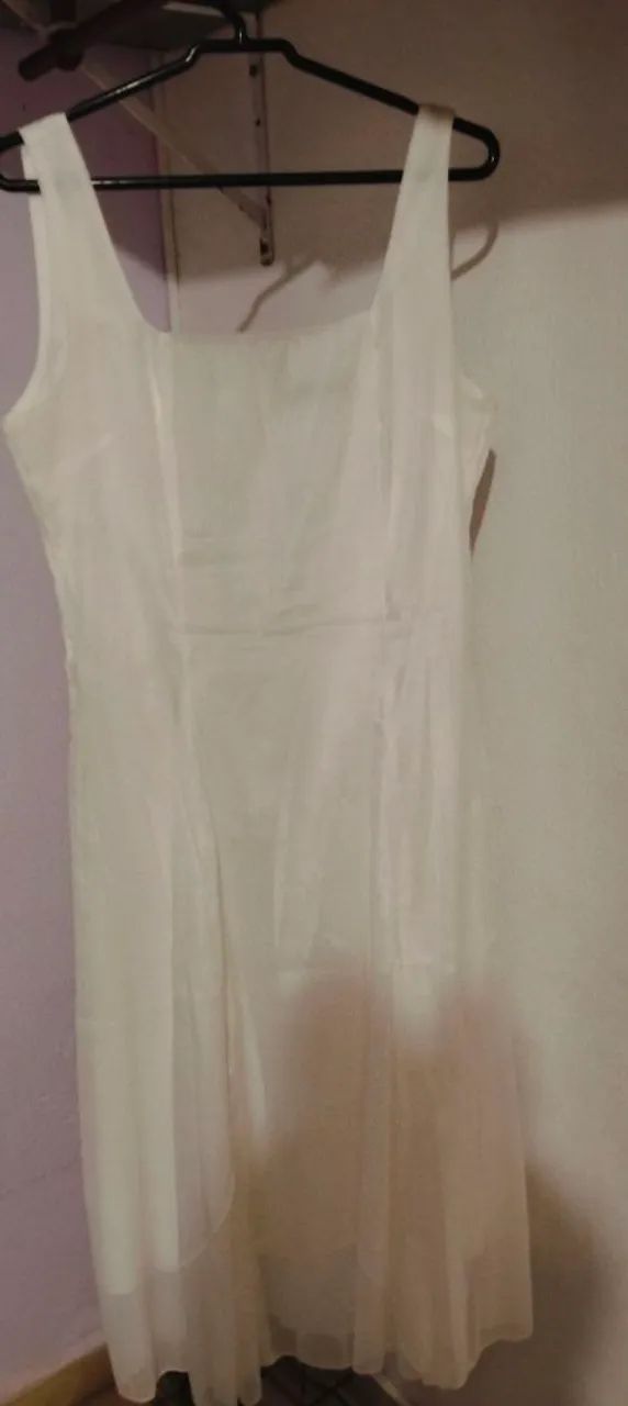 Vestido branco Midi P - Foto 3
