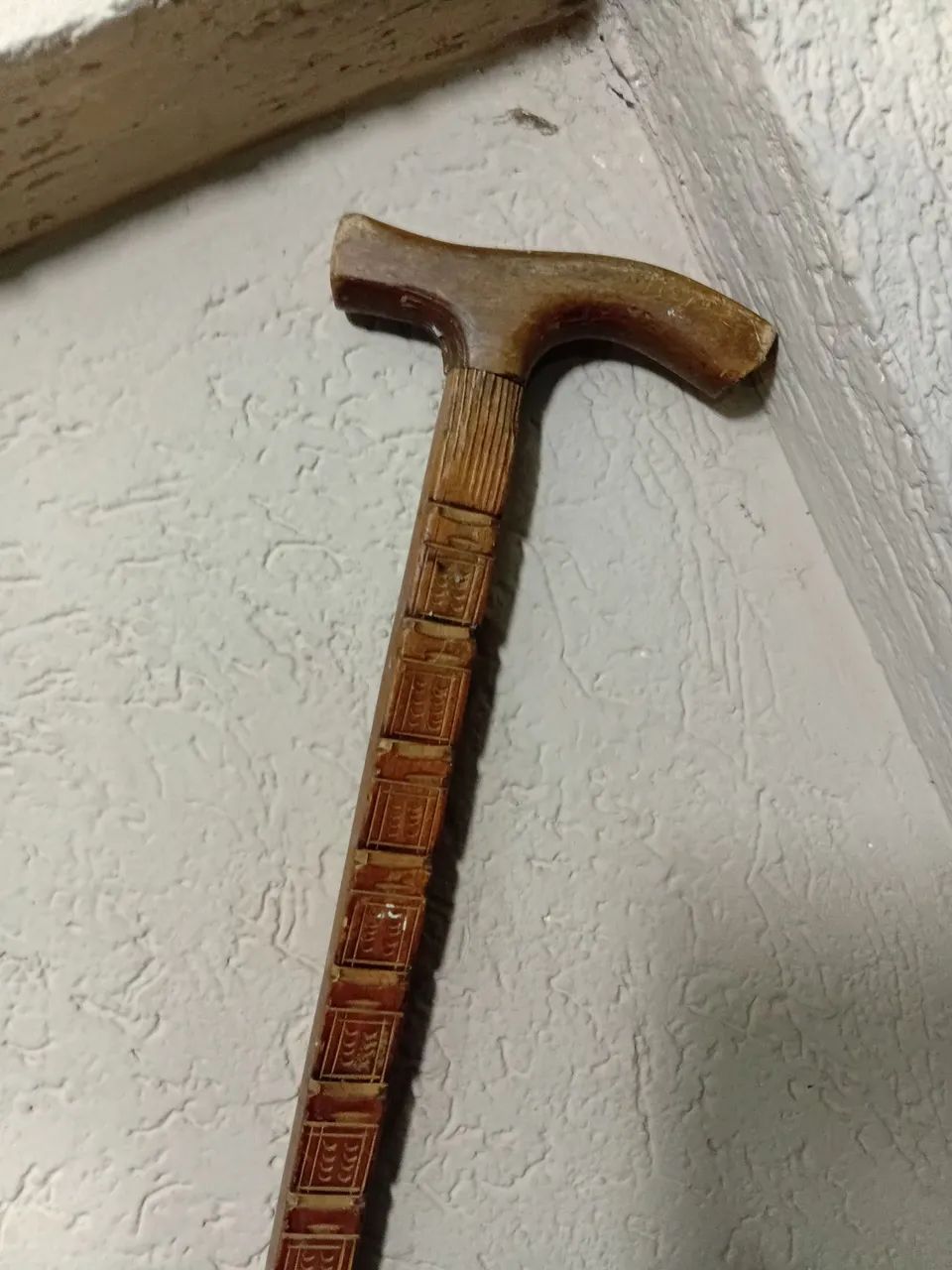 Bengala de madeira antiga - Foto 3