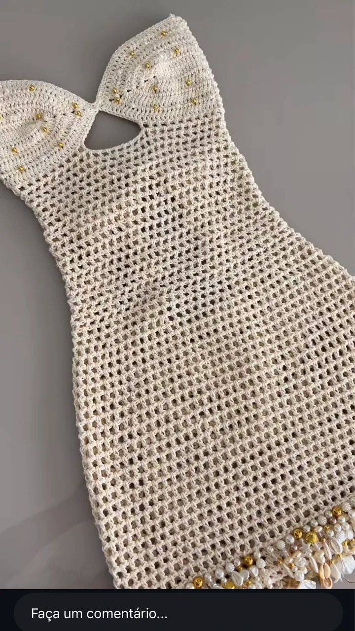 Vestido elegante em Crochê  - Foto 2