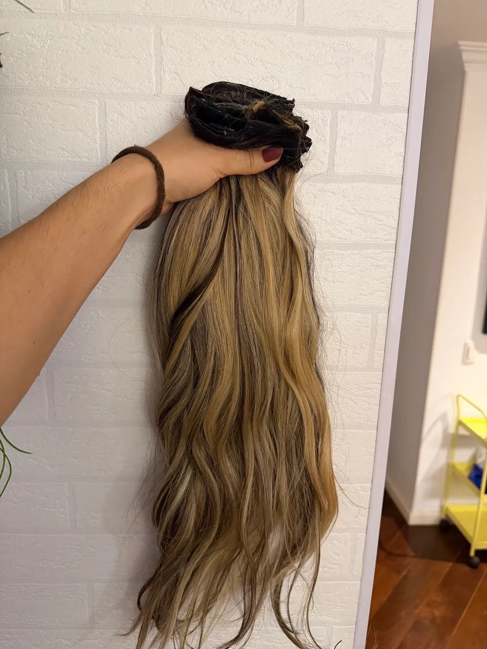 Cabelo humano brasileiro 180 gramas - Foto 3