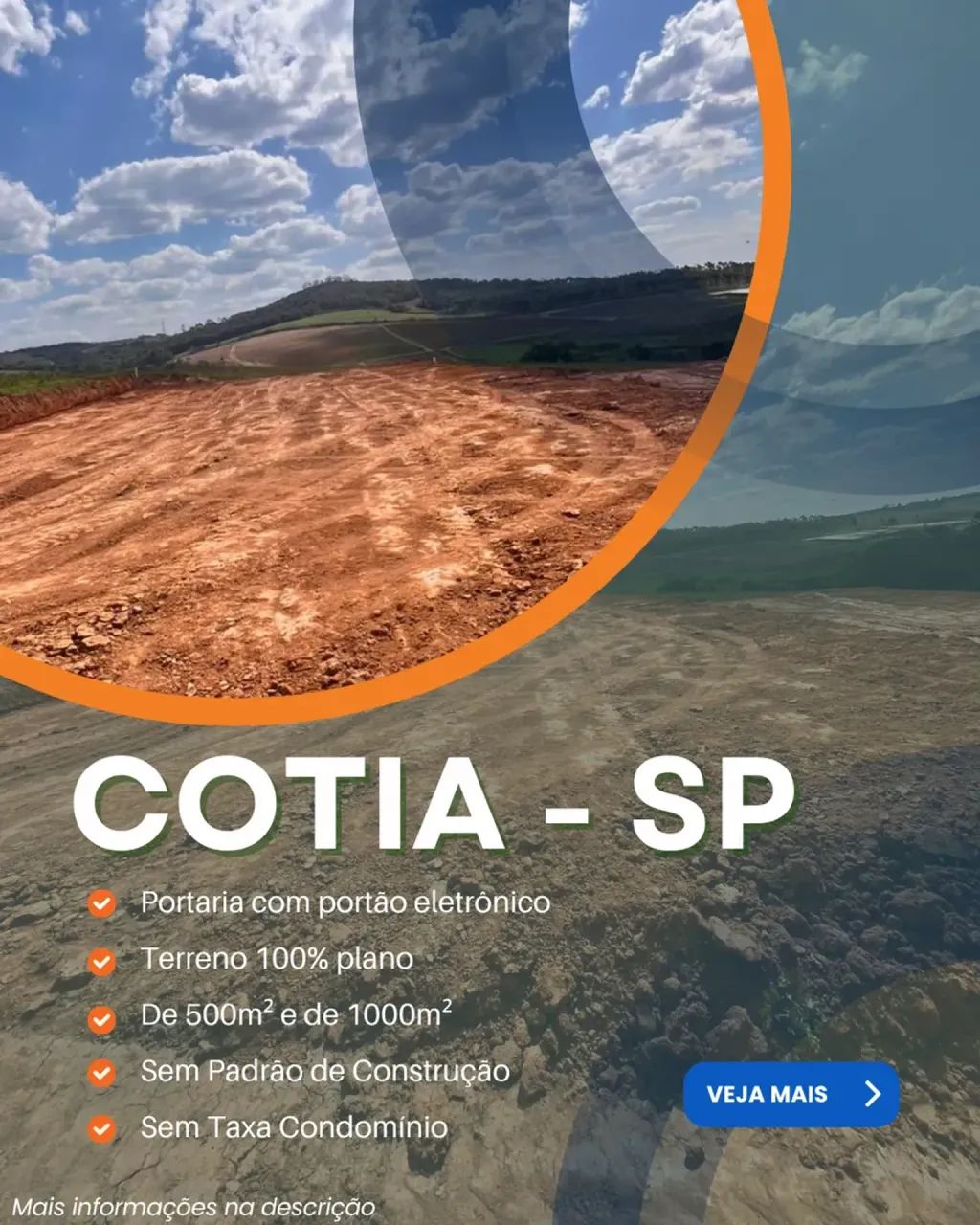 COMPRE O TERRENO E CONSTRUA NO SEU TEMPO