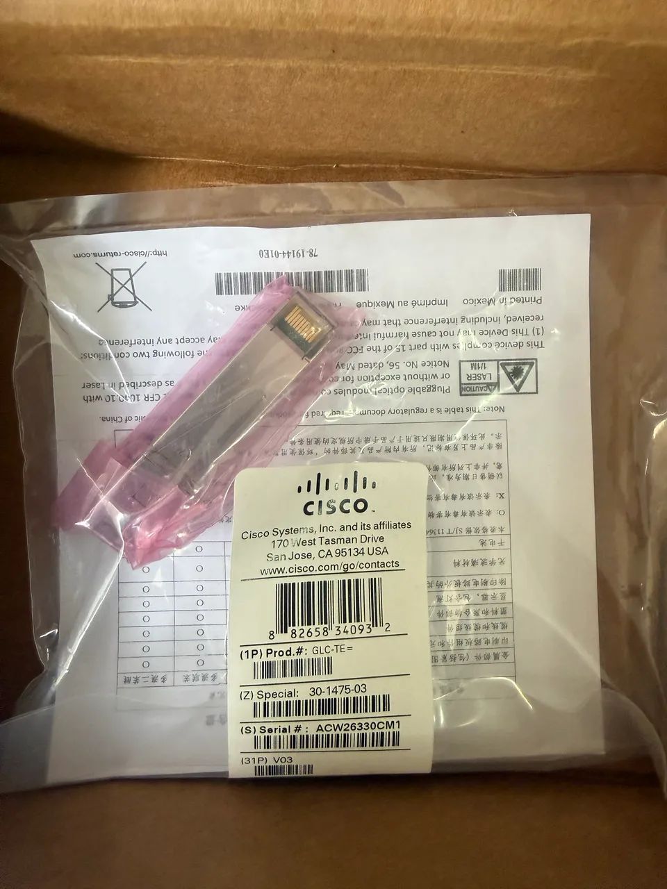 Gbic Cisco Glc-te