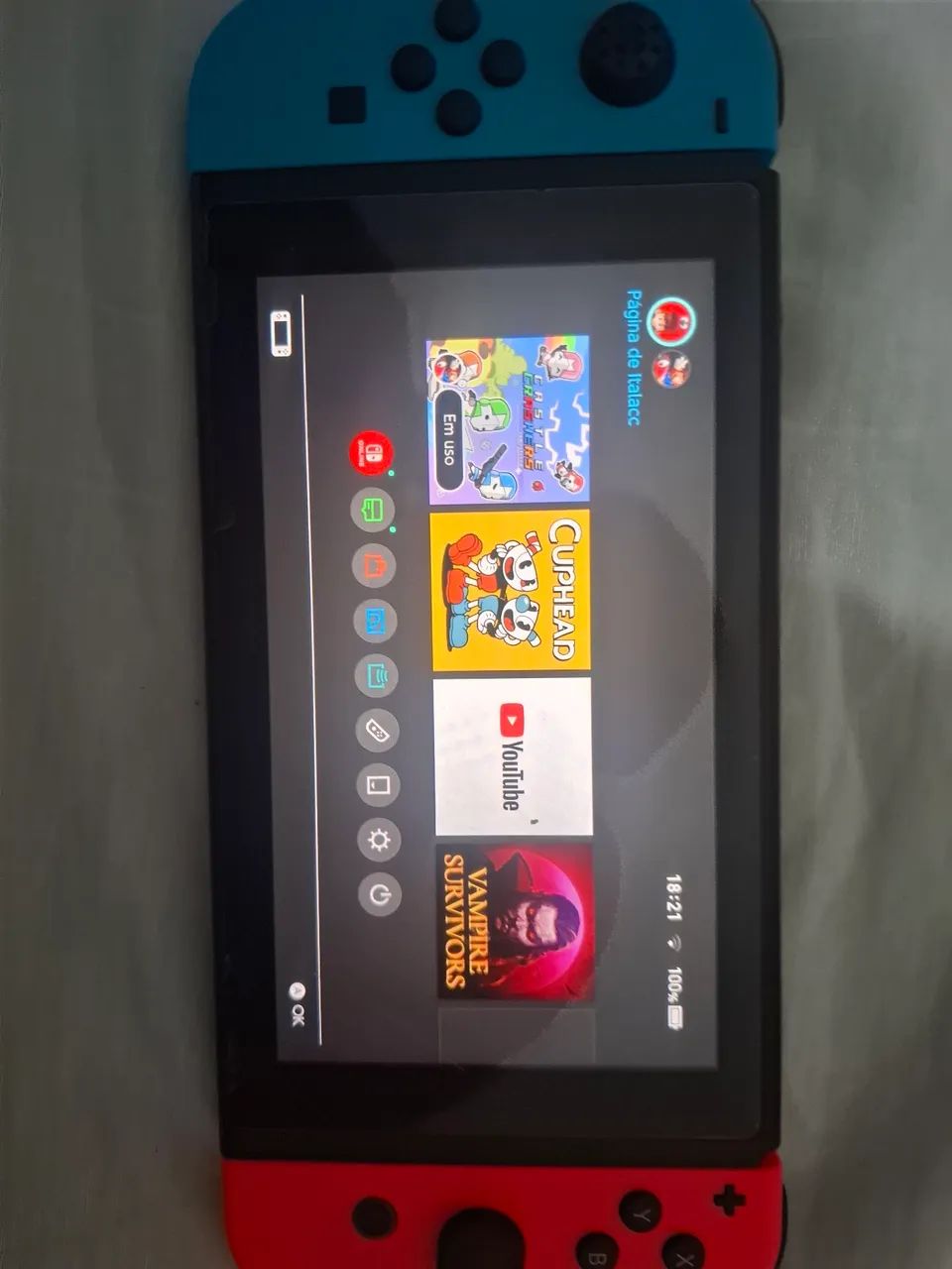 Nintendo switch v2 sem dock e caixa - Foto 4