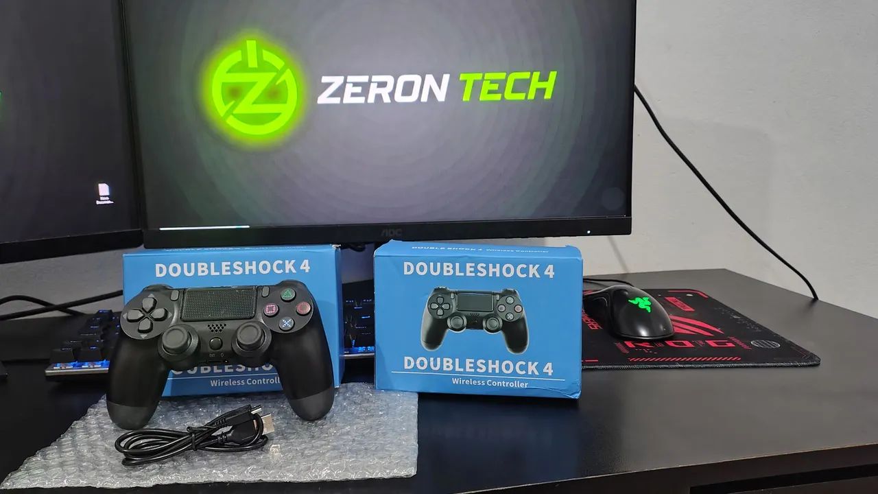 Controle PC/PS4 USB/Bluetooth - Foto 2