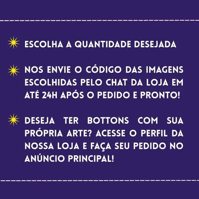 Bottons personalizados ou do catálogo ( Jão, BTS, MPB, Arcane, mundo Geek e outros). - Foto 4