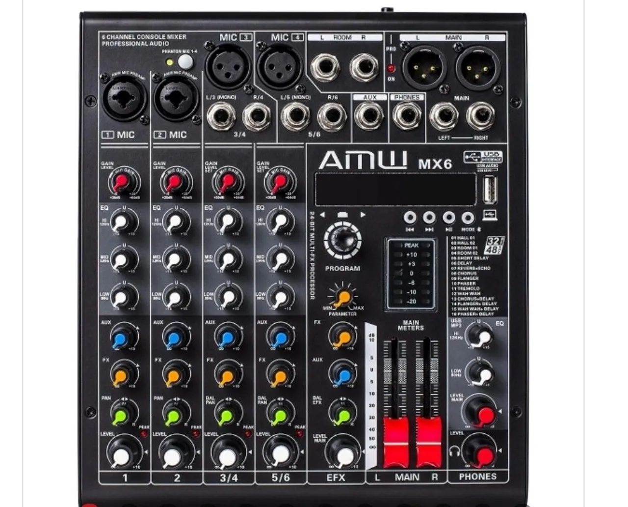 Mesa som amw 6 canais com bluetooth+USB  - Foto 3