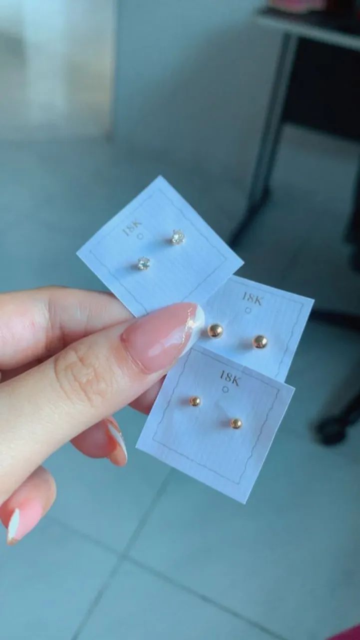 Brinco ouro 18k