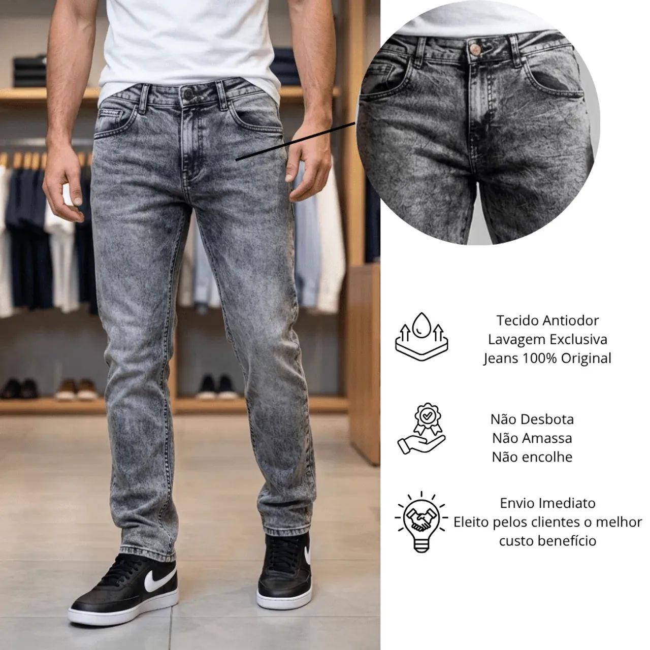 Calça jeans  - Foto 3
