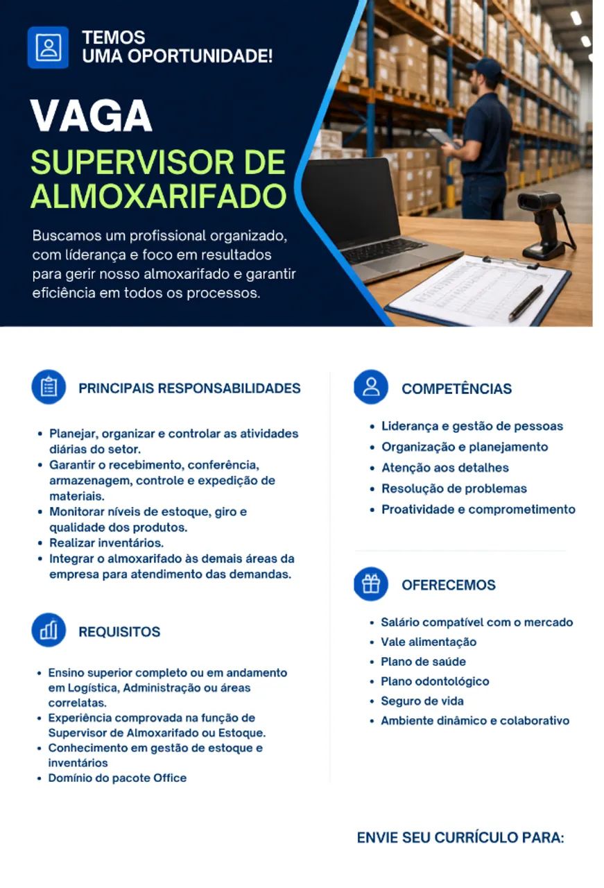 Supervisor de Almoxarifado