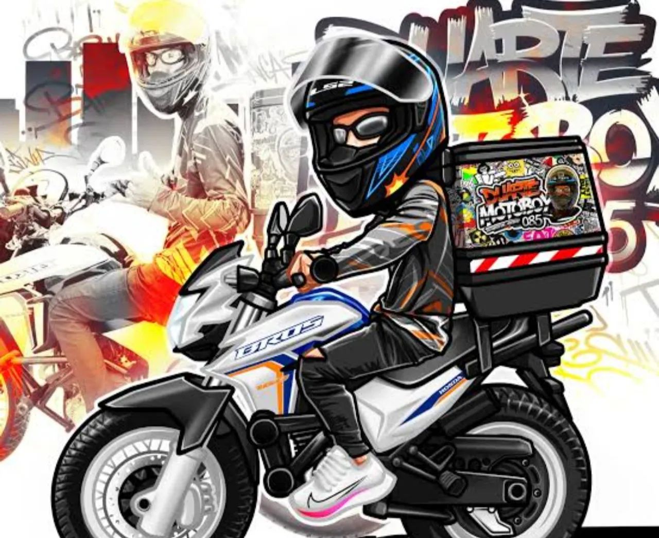 Vaga para moto boy fixo. 