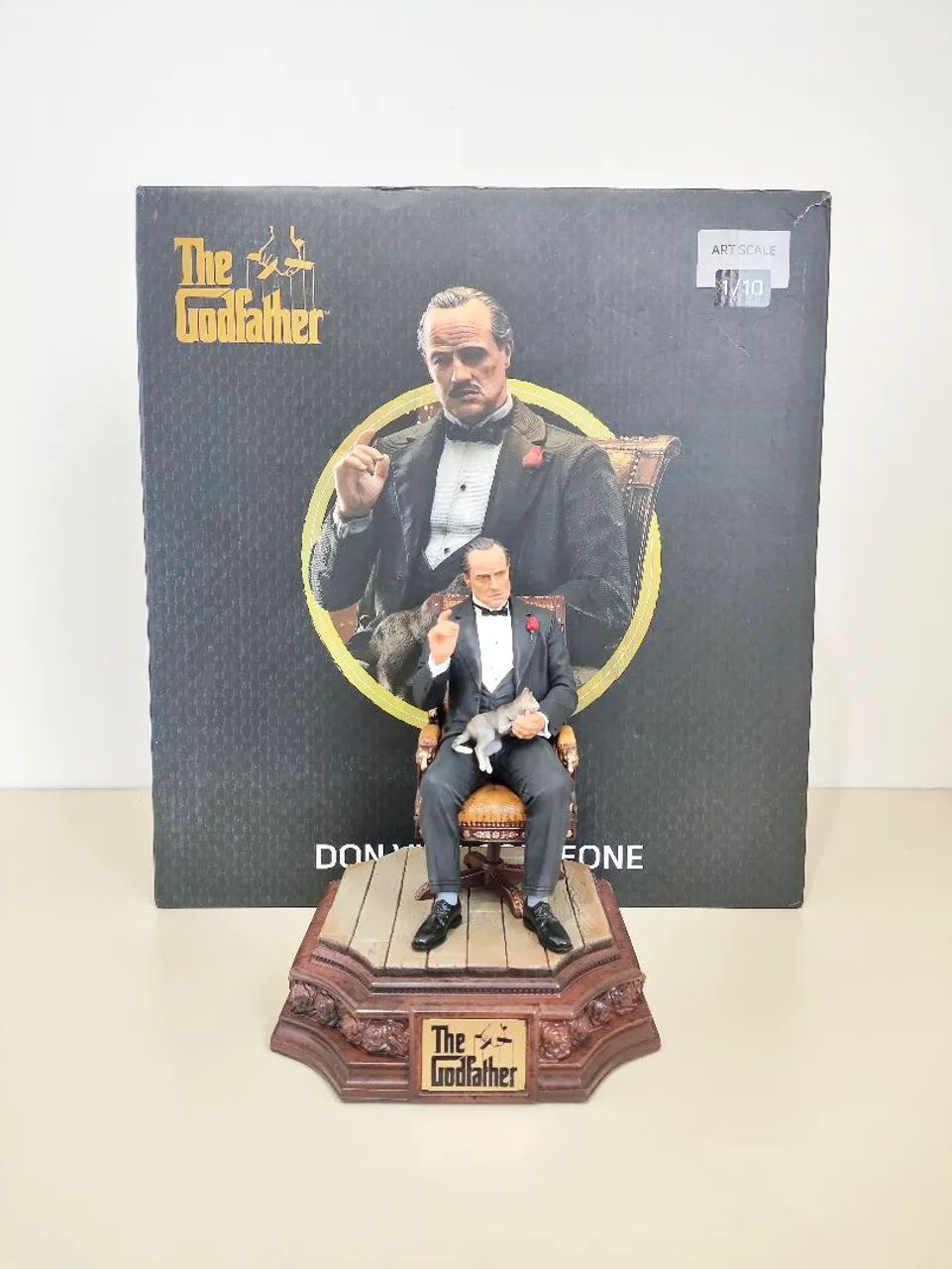 Estátua Don Vito Corleone - O Poderoso Chefão - Iron Studios 