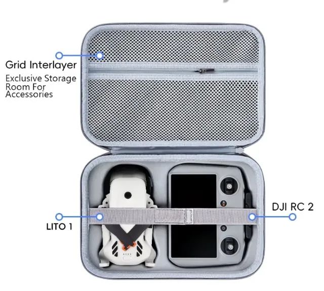 Bolsa Estojo de Armazenamento para DJI LITO 1 X1,  RC 2