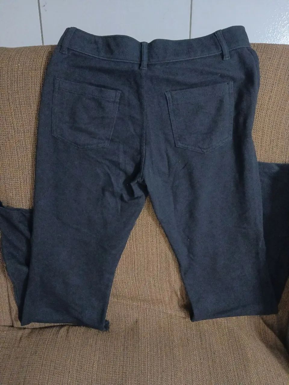 Calça feminina de algodão preta - Foto 2