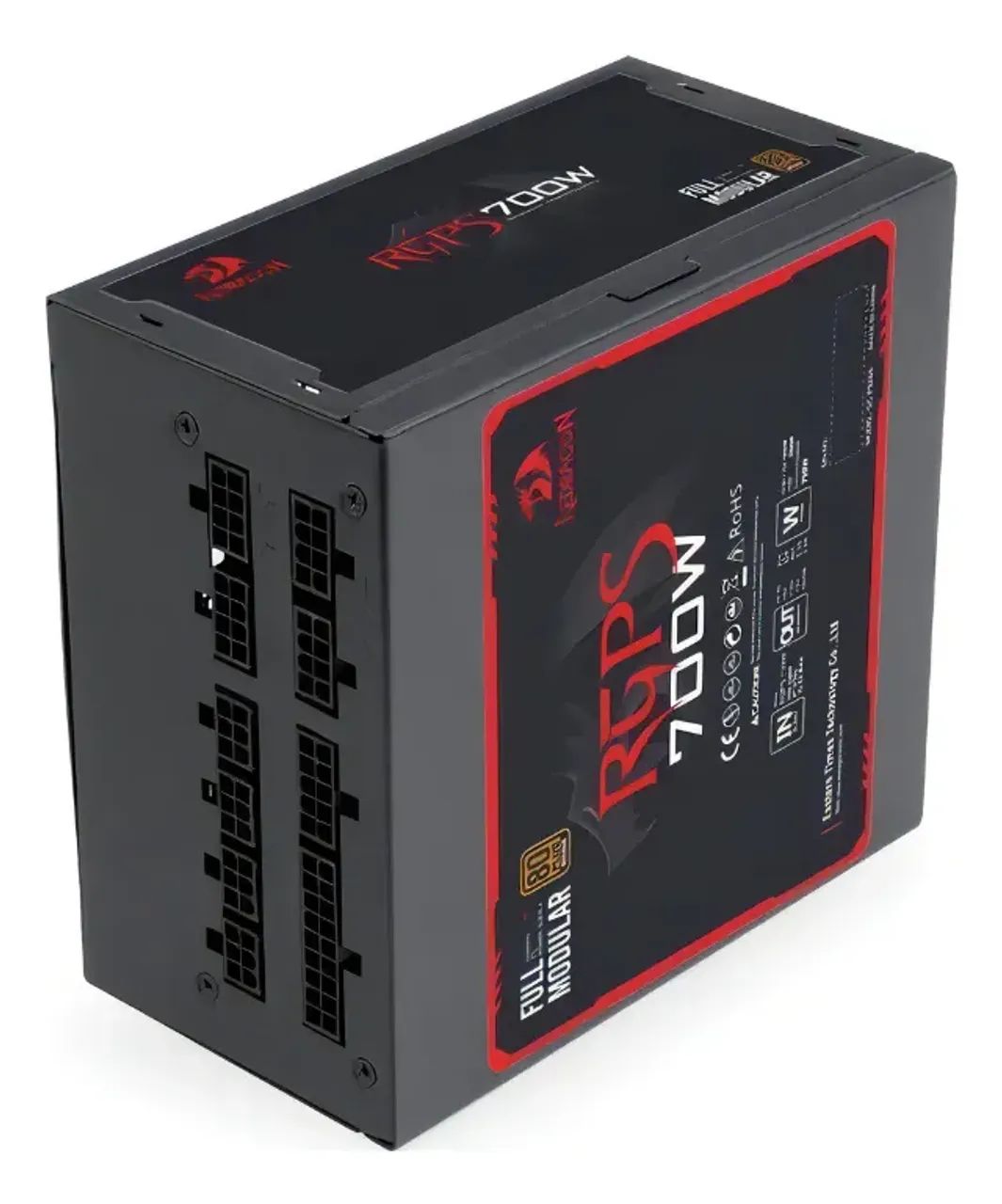 FONTE REDRAGON 700 WATTS FULL MODULAR 80 PLUS BRONZE