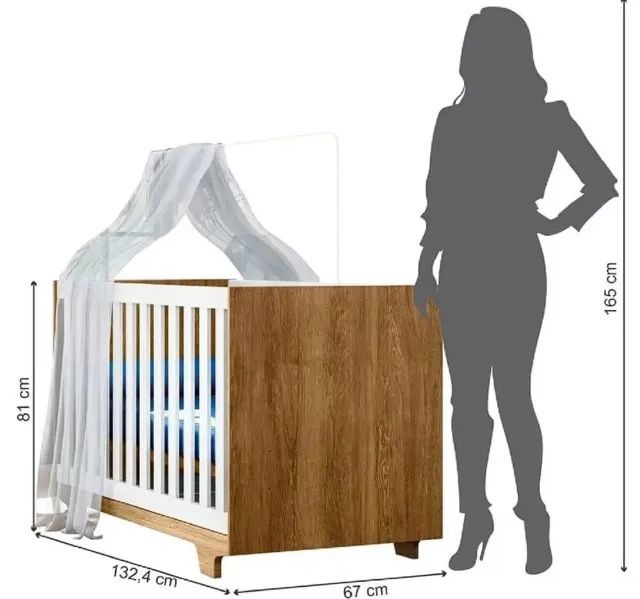 Berço Life Mini Cama 100% Mdf Tigus - Foto 5