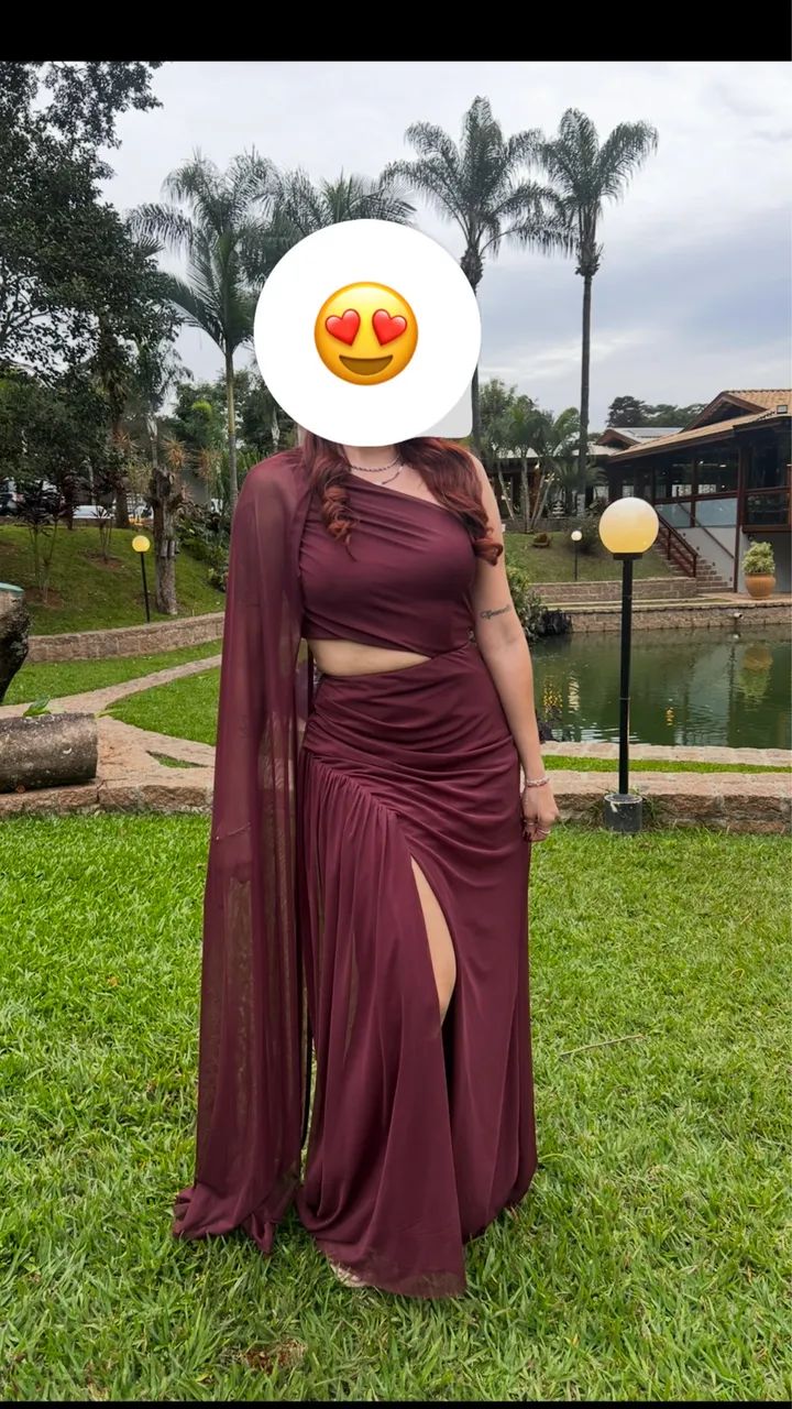 Vestido de Festa/ Madrinha Marsala