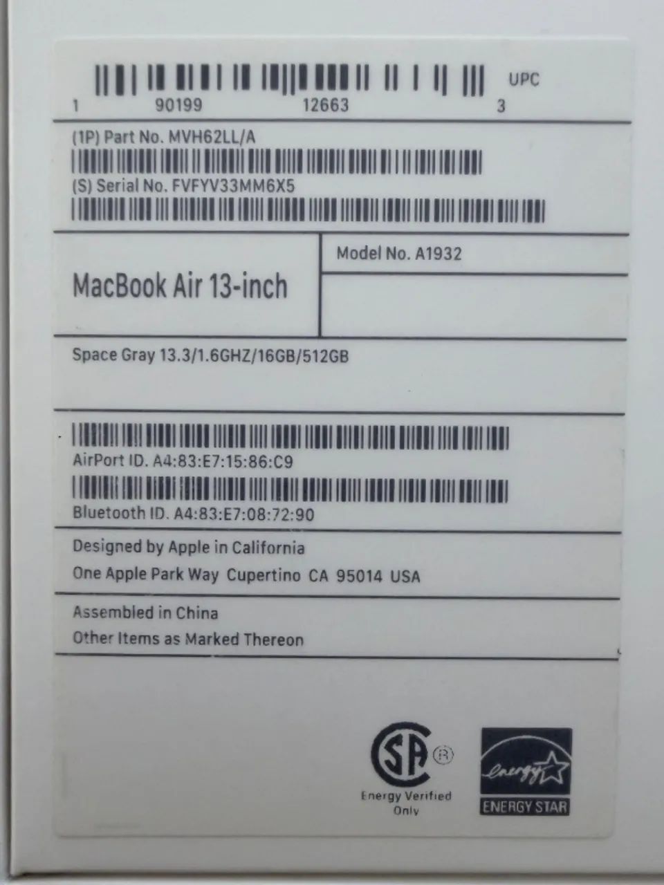 Macbook Air 2019 16 GB RAM / 512 SSD / Com caixa original / Excelente Estado - Foto 3