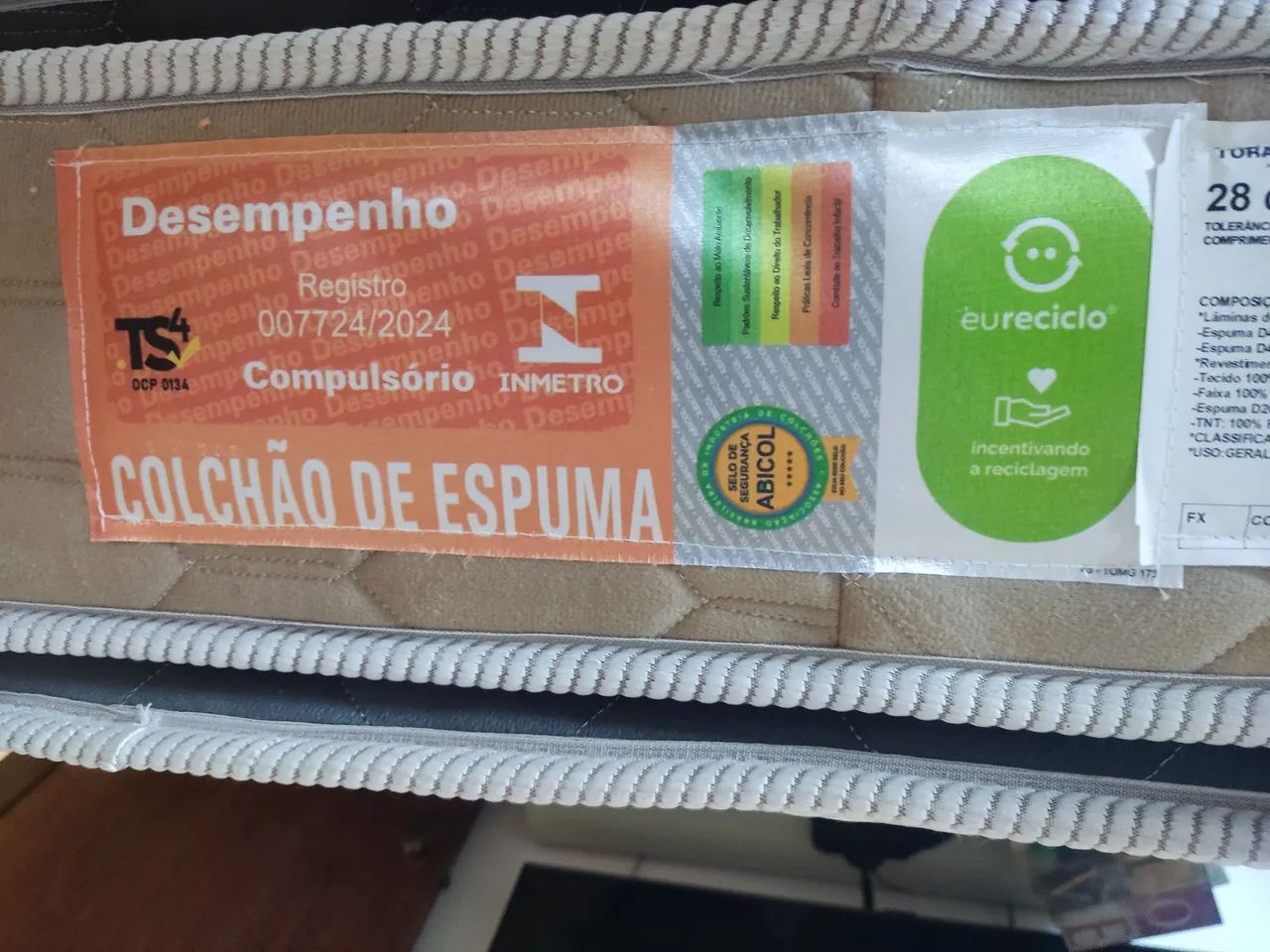 Colchão Queen D45 Toraflex - NOVISSIMO - Foto 4