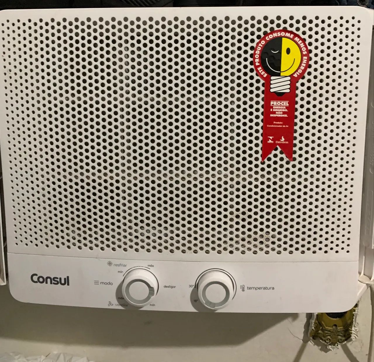 Ar condicionado janela Consul 7.500 BTUs Frio Mecânico Branco127V 