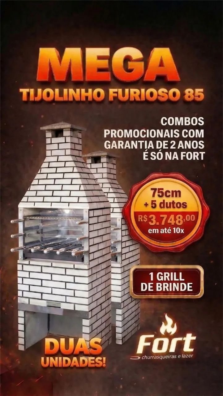? SUPER PROMOÇÃO: A Churrasqueira Pré-Moldada Mais Completa e Resistente do Estado! ? - Foto 5