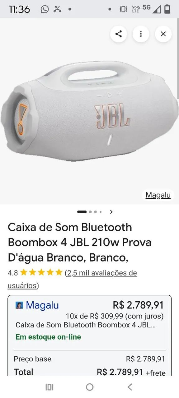 JBL bom Box 4 lacrado 