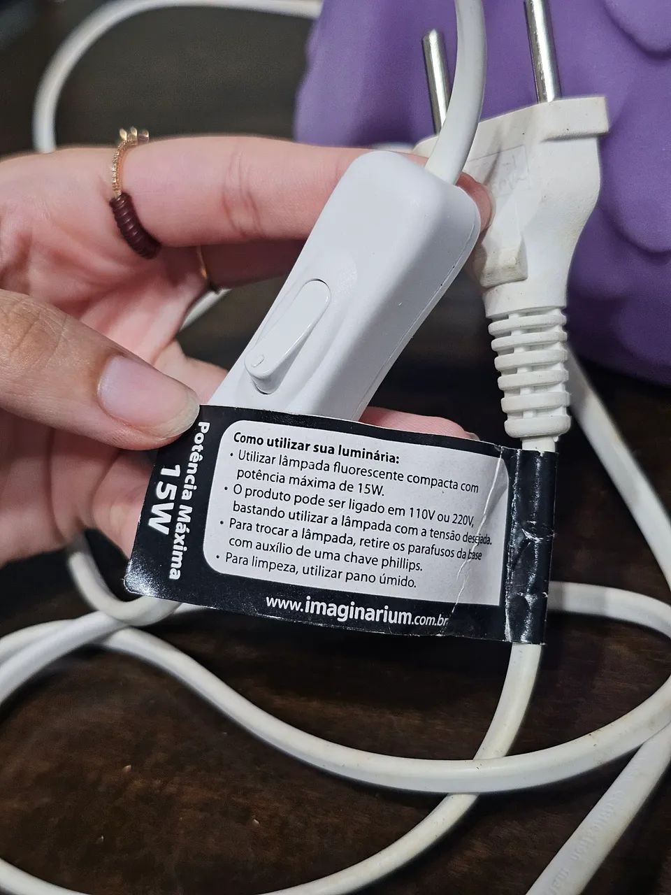 Luminária Coruja da Imaginarium, 110V ou 220V, lâmpada fluorescente compacta de até 15W. - Foto 4
