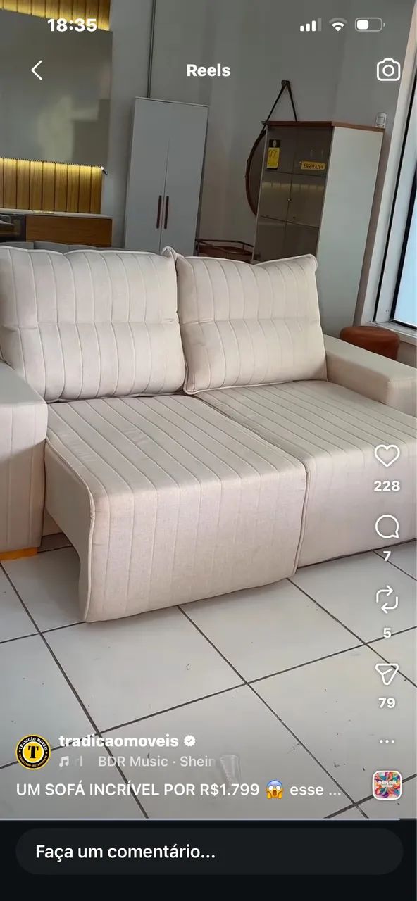 Sofá retrátil novo  - Foto 2