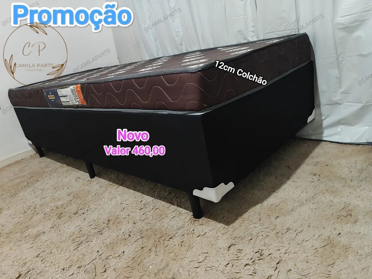 Cama Box Solteiro com Colchão NOVO ENTREGO  - Foto 3