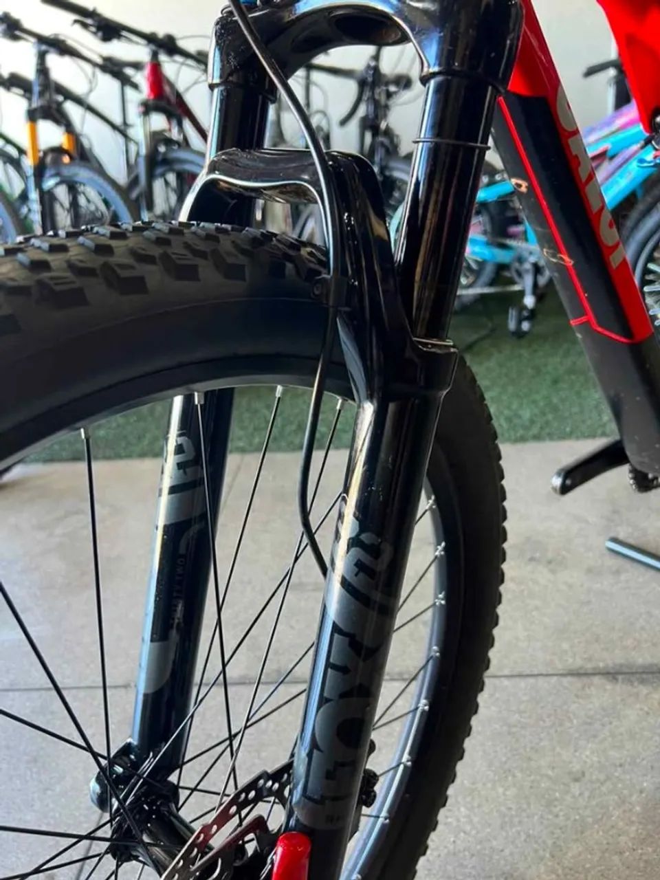 Caloi Fs Carbon L com Upgrades - Aceito propostas.  - Foto 4