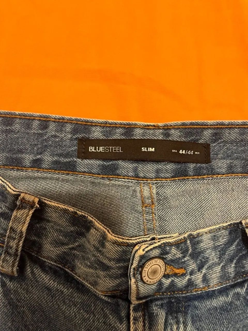 bermuda jeans bluesteel slim 44 - Foto 4