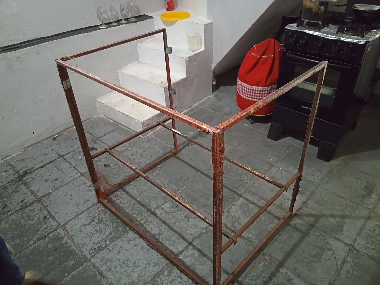 Barraca de ferro para isopor sem lona - Foto 3