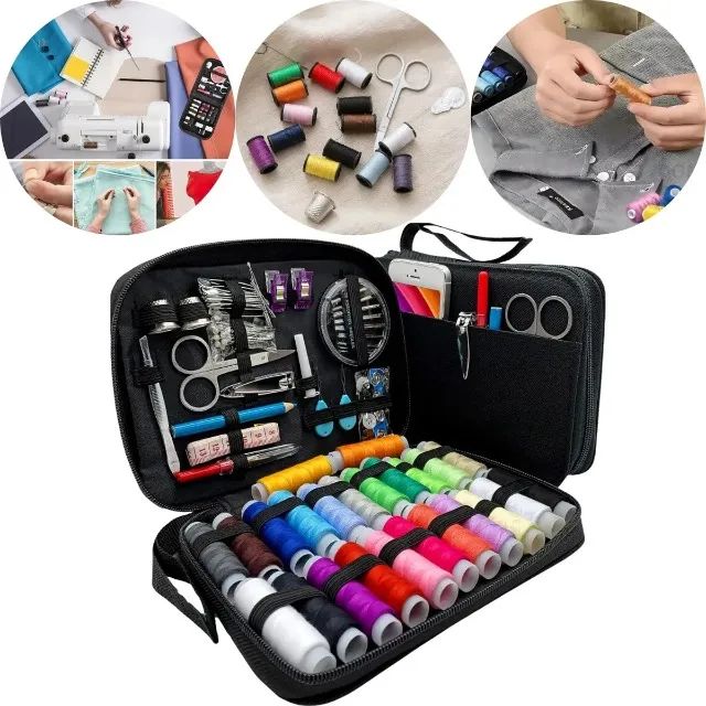 Kit Costura e Linhas Estojo com 100 Peças - Foto 4