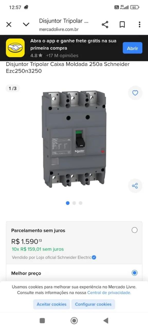 Three-Pole Circuit Breaker