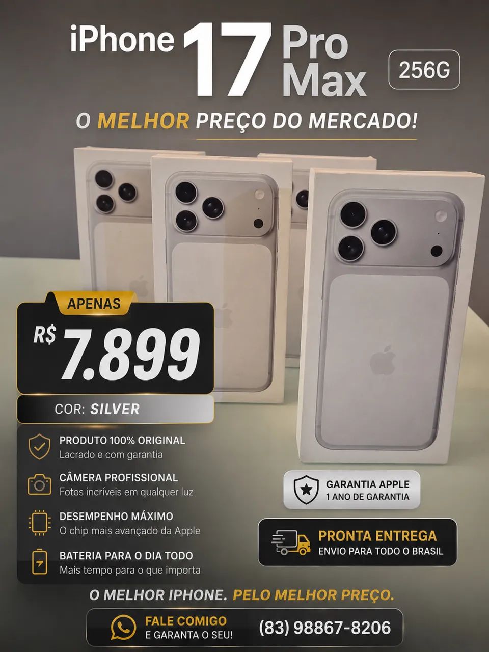 iPhone 17 pro Max 256g 
