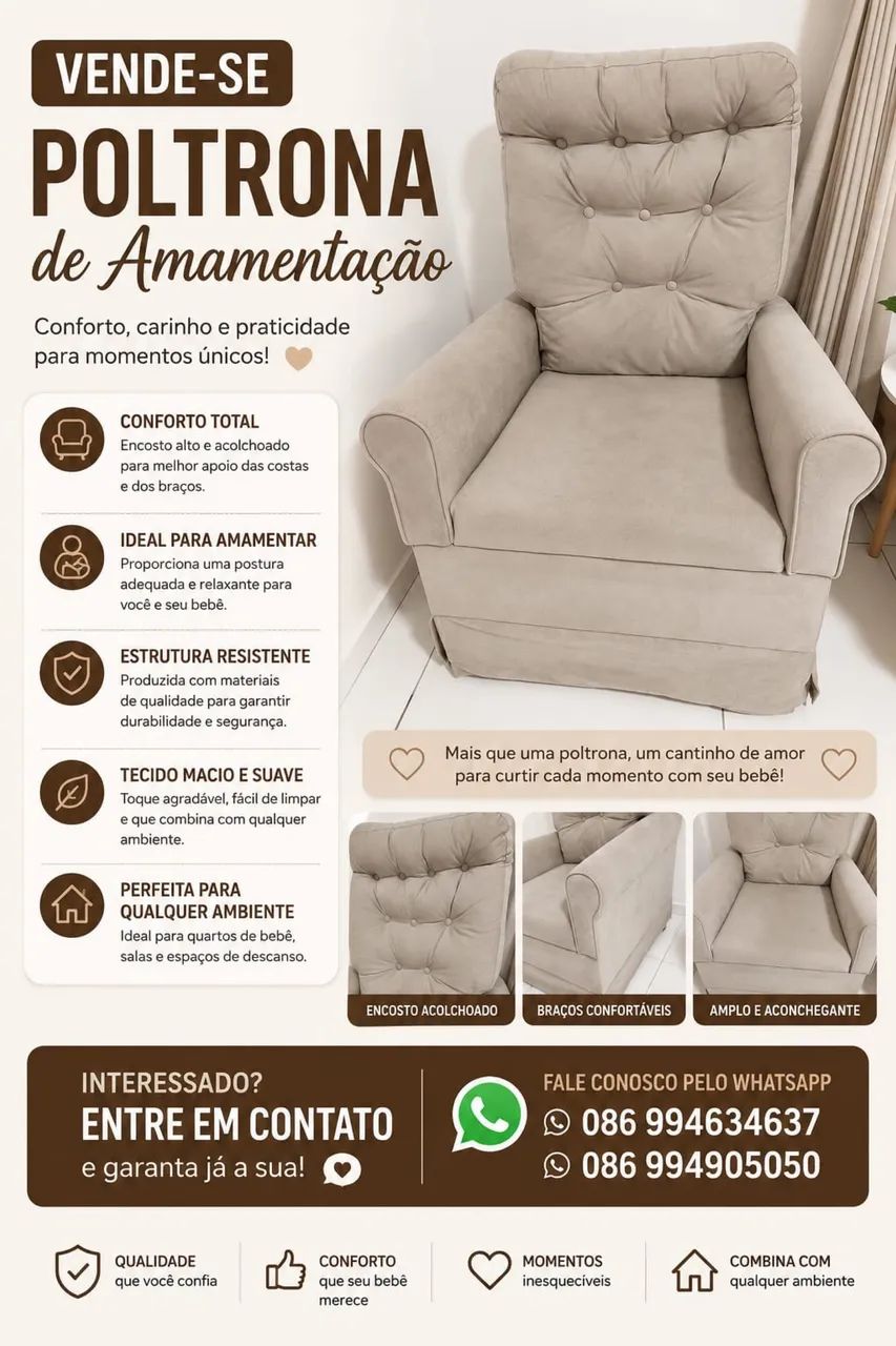 Poltrona de amamentação 