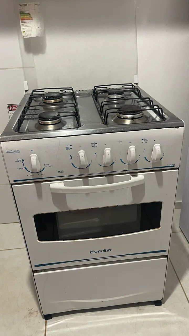 Fogão 4 bocas esmaltec 