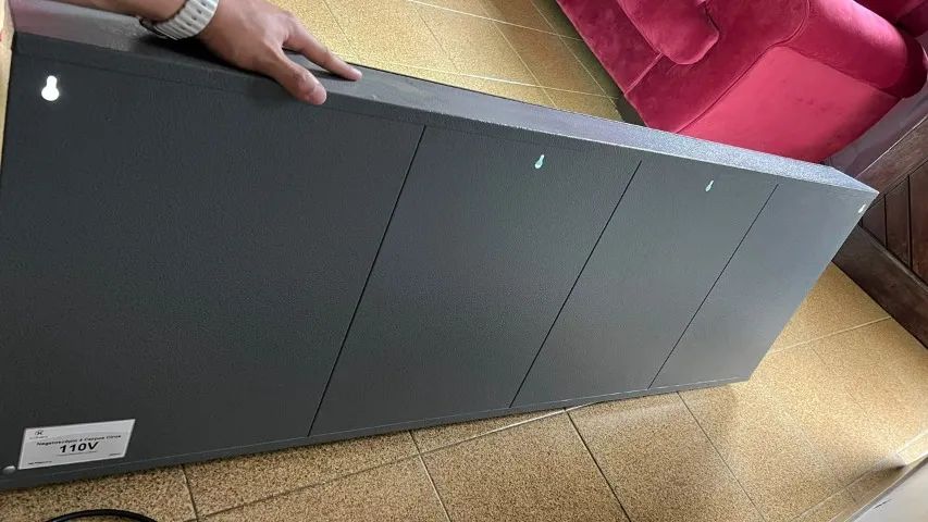 Negatoscópio de 4 corpos para parede metal  - Foto 2