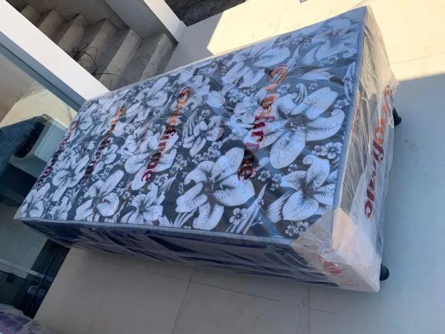 Cama Unibox Solteiro Com 6cm de espuma Semi ortopédica 0.88 x 1.88