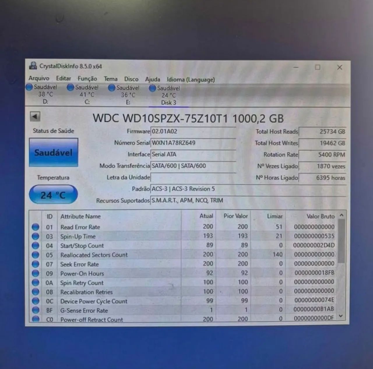 HD EXTERNO WD 1TB PERFEITO  - Foto 2