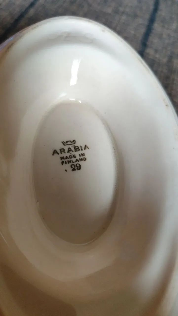 Molheira porcelana arábia Finlândia Antiga  - Foto 2