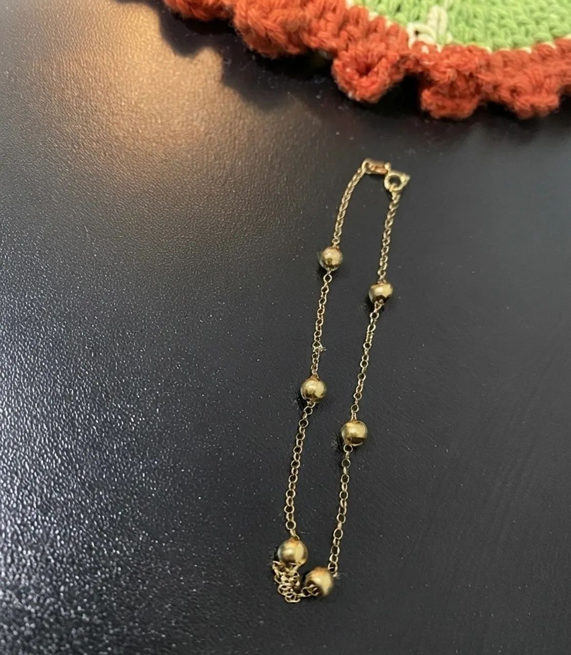 Pulseira ouro 750 em bolinhas 