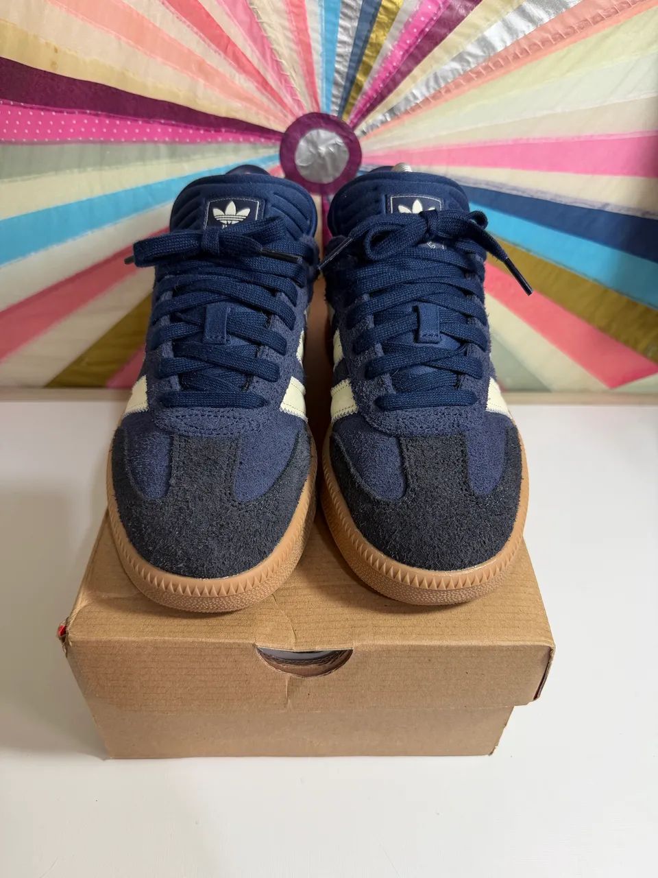 Adidas Samba XLG Night Indigo Cream White Gum - Calçados - Vila