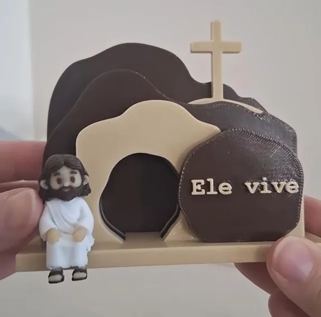 Decoração Sepulcro e Jesus