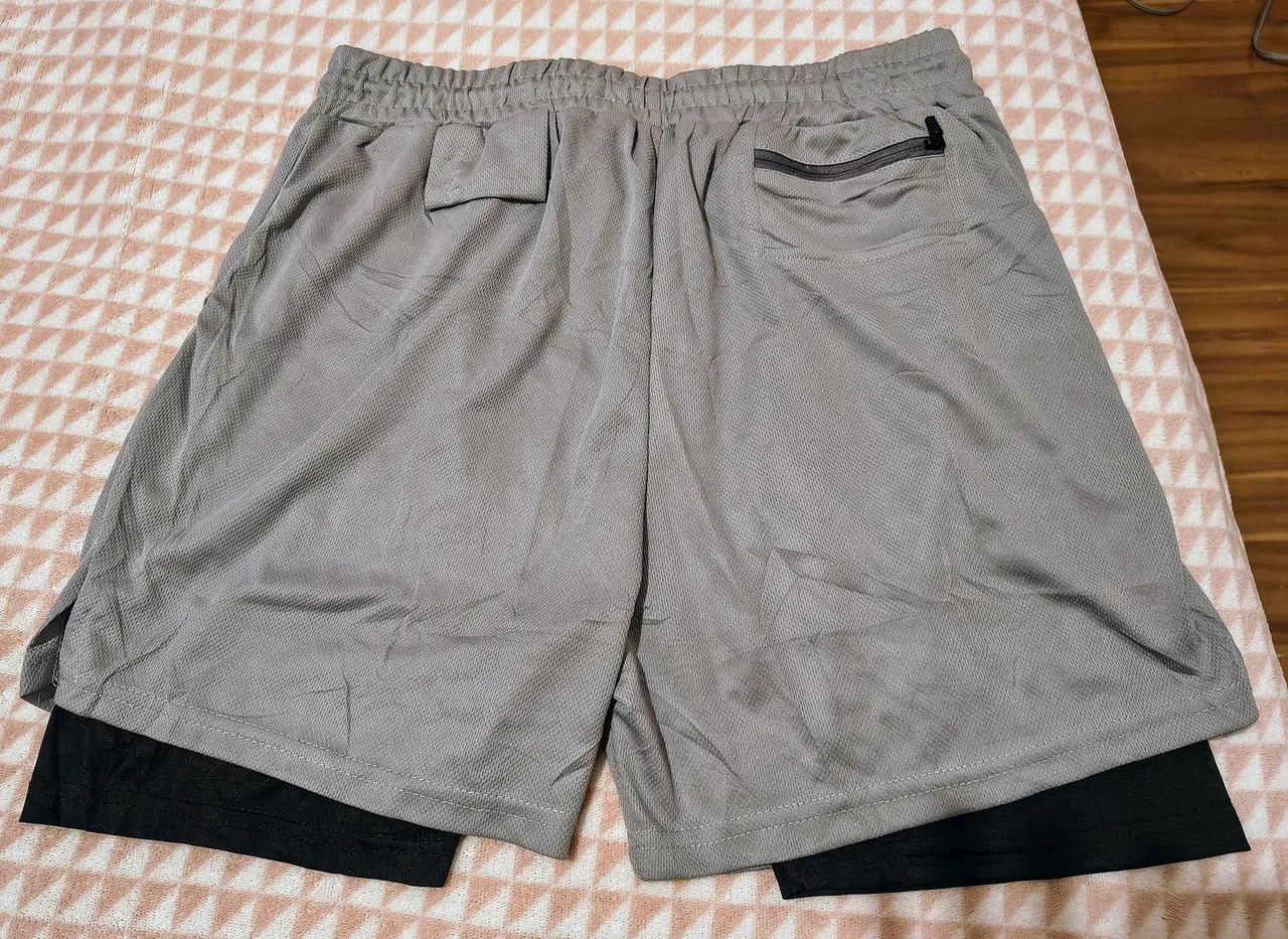 Shorts masculino duplo - Foto 3