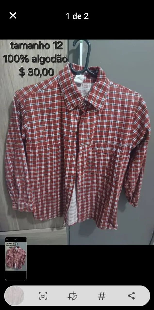 Camisa Xadrez e colete - Foto 4