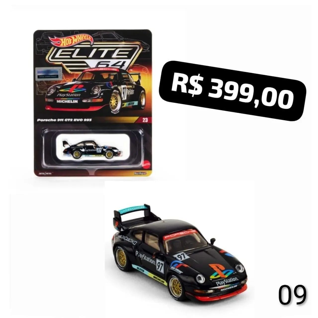 Hotwheels Porsche 911 GT2 EVO 993 (elite64)