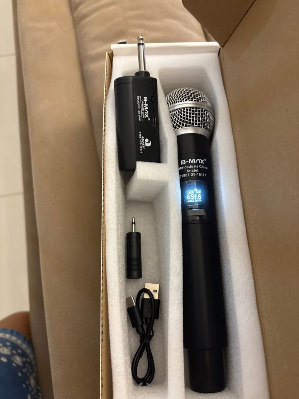 Microfone sem fio profissional 