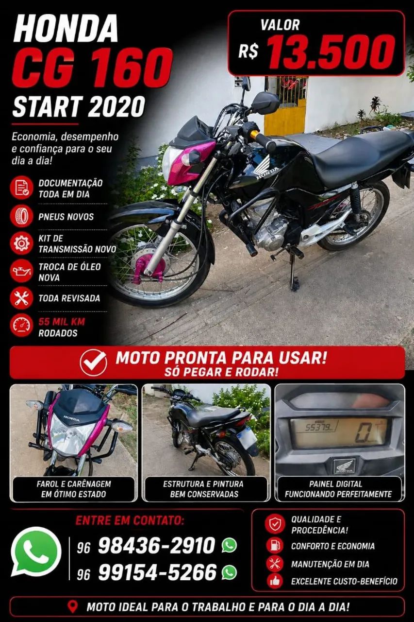Vendo moto start 160